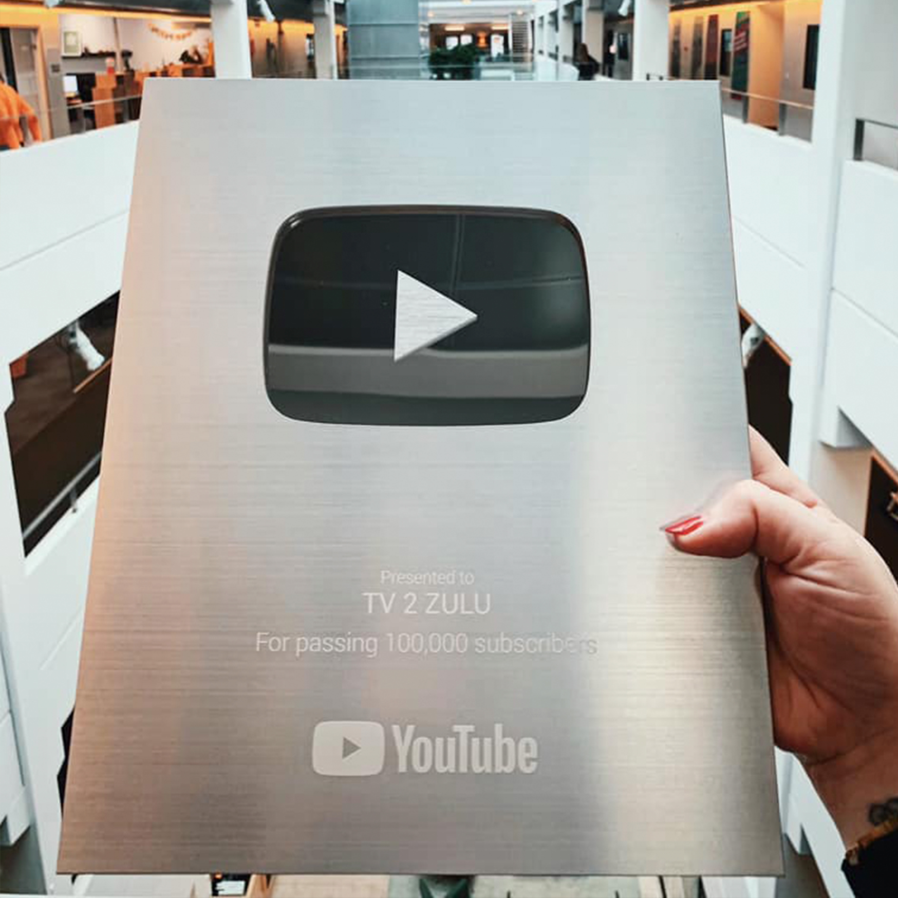 YouTube "sølvknap": 100.000 subs
